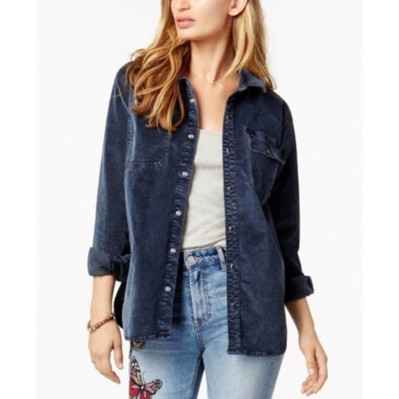 Lucky Brand Utility Shirt Parkman, Black, Size M - Picture 3 of 3